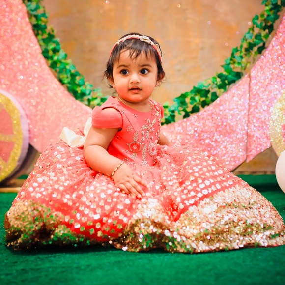 Beautiful grand couture dress for 1 year old
